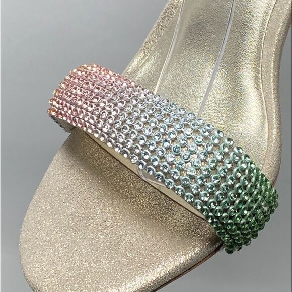 Loeffler Randall Crystal Embellished Ankle Strap Sandal size 6 - Picture 7 of 13